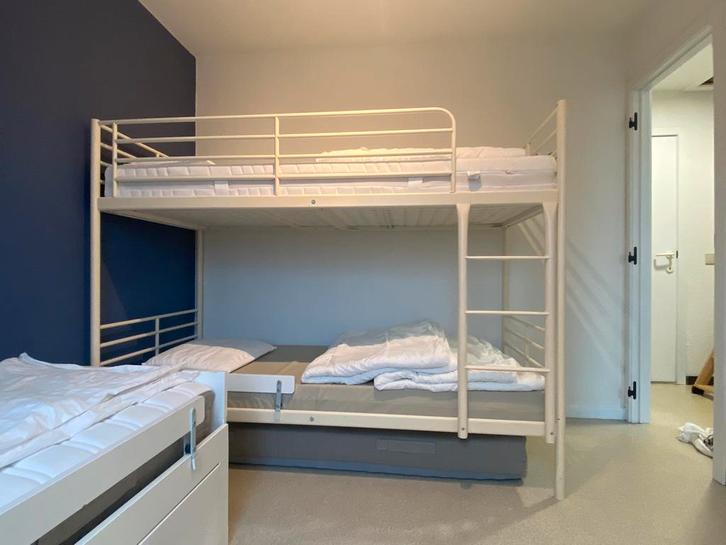 lit superposé 90x200 blanc, Maison & Meubles, Chambre à coucher | Lits superposés & Lits mezzanines, Utilisé, Lits superposés