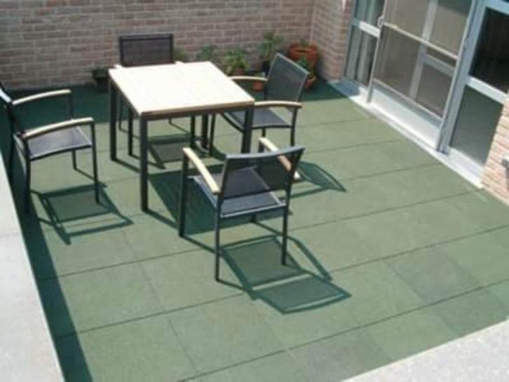 Dalles caoutchouc pour toiture, balcon,...(neuves)., Doe-het-zelf en Bouw, Dakpannen en Dakbedekking, Nieuw, Overige typen, Overige materialen