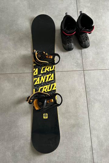 Snowboard SANTA CRUZ 157 + bottes RIDE 43.5