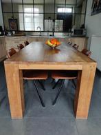 Teak tafel, Huis en Inrichting, Ophalen, Gebruikt, Teakhout, 200 cm of meer