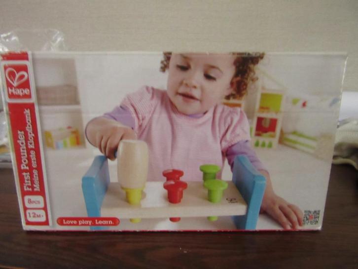 Houten klopbank en houten xylofoon, Kinderen en Baby's, Speelgoed | Babyspeelgoed, Zo goed als nieuw, Ophalen of Verzenden