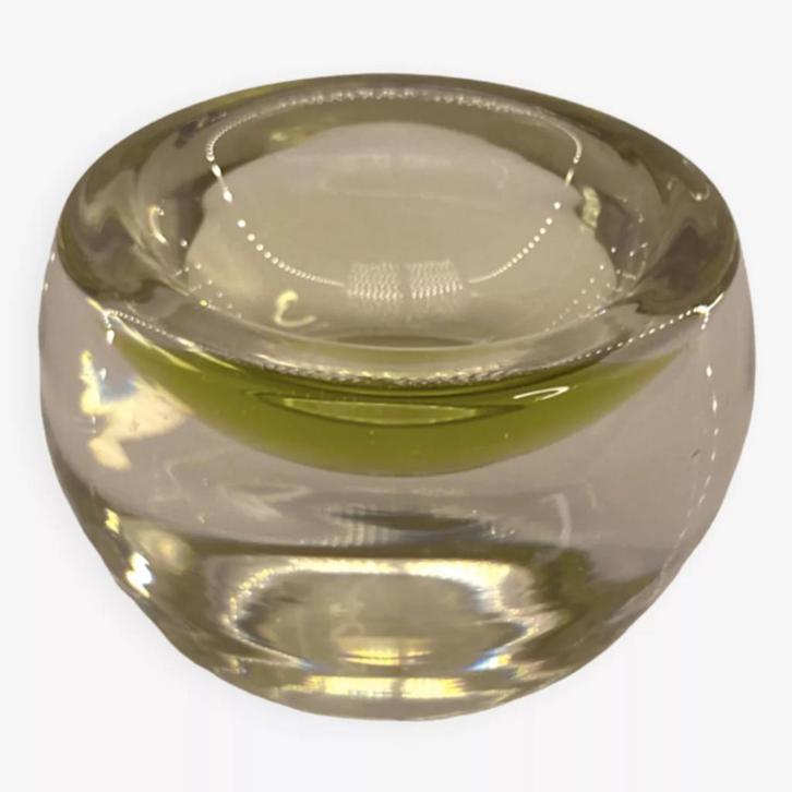 Sommerso Murano bolvormige lege zak - 1970, Antiek en Kunst, Antiek | Glaswerk en Kristal, Ophalen of Verzenden