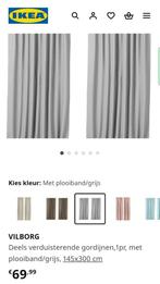 Curtains, Huis en Inrichting, Stoffering | Gordijnen en Lamellen, Ophalen, Grijs