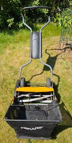 Fiskars StaySharp Max, Gebruikt, Handgrasmaaier, Opvangzak, Kooimesmaaier