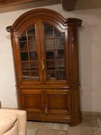 Vitrine kast massief eik, Huis en Inrichting, Ophalen, Zo goed als nieuw
