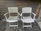 A donner 2 chaises de jardin en résine Grosfillex à nettoyer, Ophalen, Gebruikt