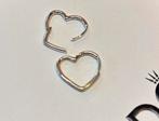 Pandora Oorbellen Hart Oorringen Zilver, Bijoux, Sacs & Beauté, Piercings, Enlèvement ou Envoi, Comme neuf, Argent