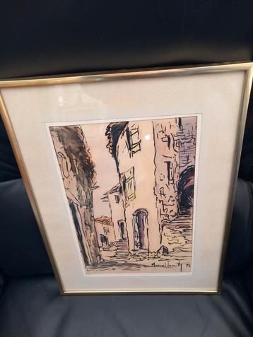 Vue de village. Marcel Leruth.