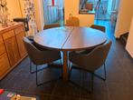 Eettafel rond Ikea type Mörbylånga, Huis en Inrichting, Ophalen, 100 tot 150 cm, Rond, Zo goed als nieuw