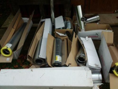 Tuyaux inox gaines supports, Doe-het-zelf en Bouw, Buizen en Afvoer, Nieuw, Rechte buis, Inox, Ophalen