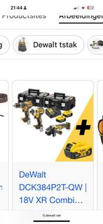 Dewalt gereedschapsset, Doe-het-zelf en Bouw, Ophalen, Overige typen, Variabele snelheid, Gebruikt