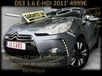 DS3 1.6 E-HDI ‼️GARANTIE 1 AN CTOK‼️, Auto's, Voorwielaandrijving, Euro 5, Stof, Zwart