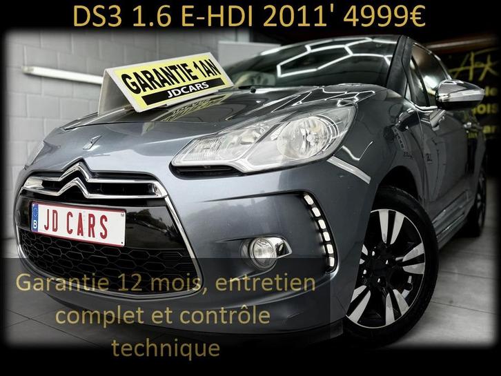 DS3 1.6 E-HDI ‼️GARANTIE 1 AN CTOK‼️, Auto's, Citroën, Bedrijf, Te koop, DS3, ABS, Airbags, Airconditioning, Alarm, Boordcomputer