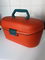 Vintage beautycase, Ophalen of Verzenden, Zo goed als nieuw, Oranje