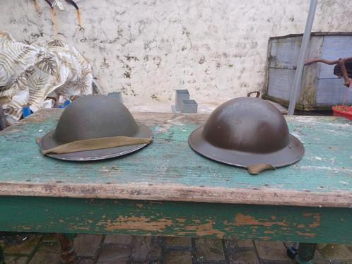 2 casques mk2 brodie à vendre, Collections, Objets militaires | Seconde Guerre mondiale, Enlèvement ou Envoi