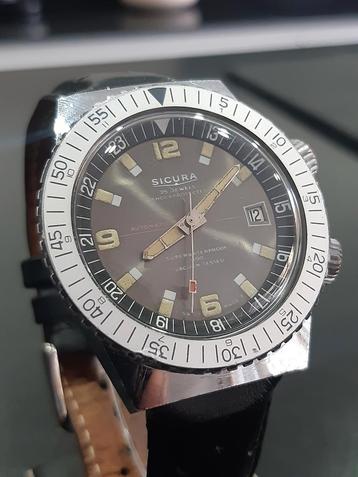 Sicura automatic double couronne 1970 Jumbo 