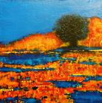 "Landschap" Schilderij, Antiek en Kunst, Kunst | Schilderijen | Modern, Verzenden