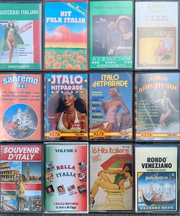 Lot cassettes Frans Nederlands Duits Italiaans verzamel
