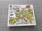 King puzzel 'Crazy Europe' van 1000 stukjes., Ophalen, 500 t/m 1500 stukjes, Gebruikt, Legpuzzel