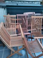 chaise en teck, Jardin & Terrasse, Chaises de jardin, Utilisé, Enlèvement ou Envoi