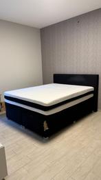 Bed + 2 matresses, Ophalen, Gebruikt, Zwart, Tweepersoons