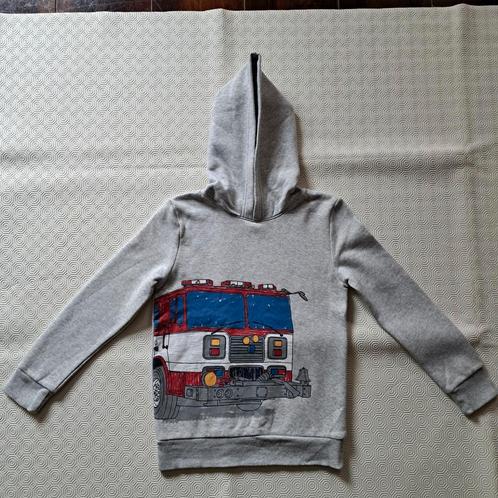 Hoodie sweater met brandweerwagen maat 140, Kinderen en Baby's, Kinderkleding | Maat 140, Zo goed als nieuw, Ophalen of Verzenden