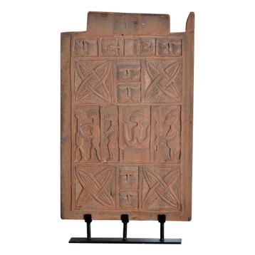 HOUTEN DECO PANEEL DECORATIE op standaard 35x5x61 hoog beschikbaar voor biedingen