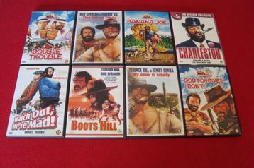 20 dvd's met bud spencer en terence hill beschikbaar voor biedingen