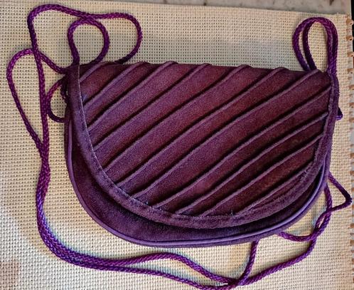 Sac à main, velours violet / mauve travaillé, corde, vintage, Bijoux, Sacs & Beauté, Sacs | Sacs Femme, Neuf, Sac à main, Noir