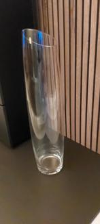 Glazen hoge vaas, Ophalen of Verzenden