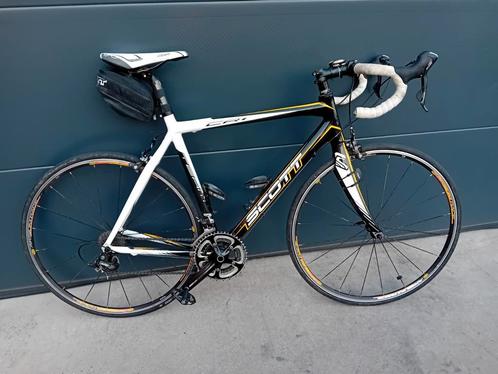 Koersfiets carbon Scott 28inch 20speed maat55 Shimano 105 🚲, Fietsen en Brommers, Fietsen | Racefietsen, Zo goed als nieuw, 15 tot 20 versnellingen