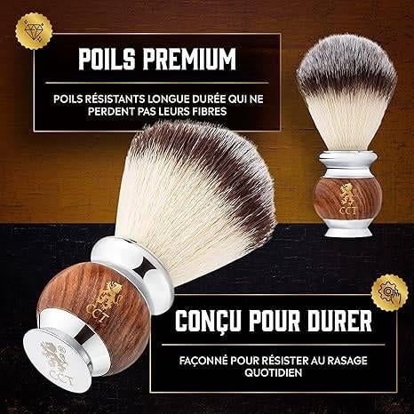 blaireau de rasage de haute qualité | LIVRAISON GRATUITE, Neuf, -, -, Tout le visage