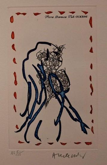 Pierre Alechinsky - Flores - kleurenets + boek beschikbaar voor biedingen