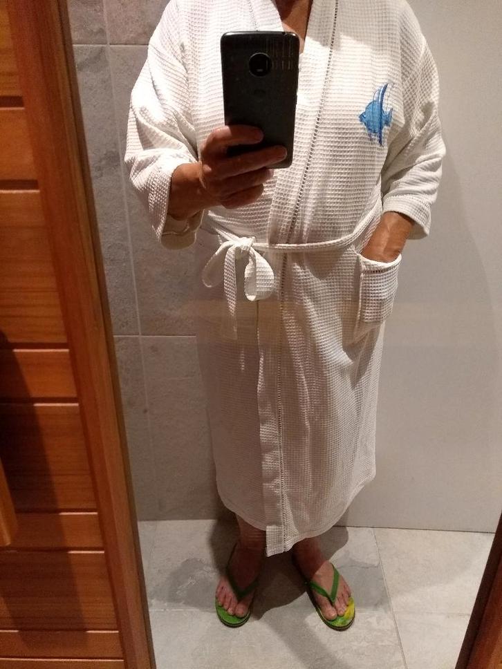 Peignoir/peignoir taille 38, Vêtements | Femmes, Vêtements de Bain & Maillots de Bain, Comme neuf, Autres types, Blanc, Enlèvement ou Envoi