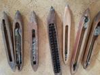 7 bobines à tisser en bois, Antiquités & Art, Antiquités | Outils & Instruments, Enlèvement