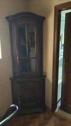 Hoek kast, Huis en Inrichting, Kasten | Vitrinekasten, Ophalen, Zo goed als nieuw, Glas