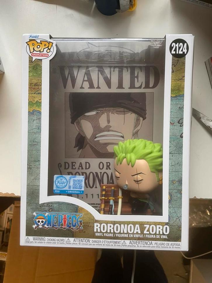 Funko Pop Poster Roronoa Zoro 2124 Exclusief uit één stuk, Verzamelen, Poppetjes en Figuurtjes, Ophalen