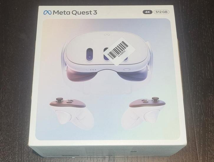 Meta Quest 3 4K 512GB, Games en Spelcomputers, Virtual Reality, Nieuw, Overige platformen, VR-bril, Ophalen of Verzenden