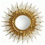 Ronde Spiegel Wanddecoratie - Gouden Rand 60cm Diameter, Ophalen of Verzenden, Nieuw