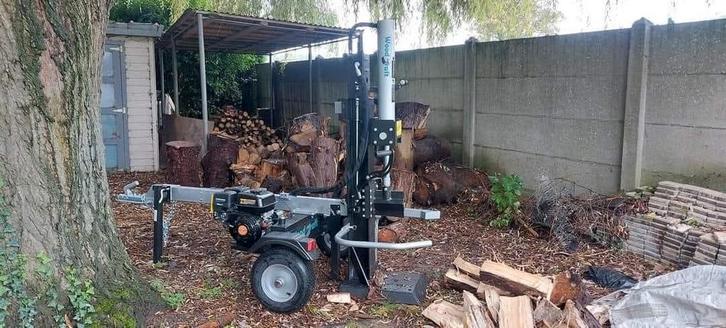 TE HUUR kliefmachine 22ton, Tuin en Terras, Overige Tuin en Terras, Zo goed als nieuw, Ophalen