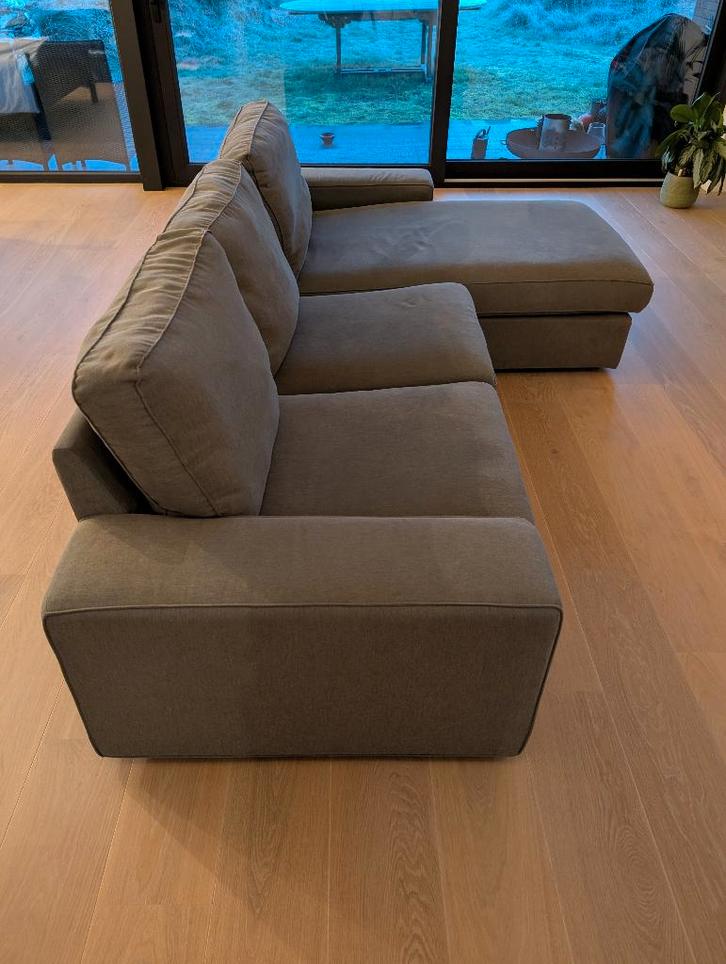 3-zitsbank met chaise longue, Maison & Meubles, Canapés | Sofas & Chaises Longues, Utilisé, Trois personnes, 250 à 300 cm, 150 cm ou plus