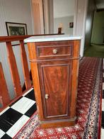 Antiek nachtkastje met marmeren blad (te renoveren), Antiek en Kunst, Ophalen