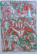 FRED BERVOETS / DE ZWARTE PANTER / KLEURZEEFDRUK / 63x44cm, Antiek en Kunst, Kunst | Litho's en Zeefdrukken, Ophalen of Verzenden