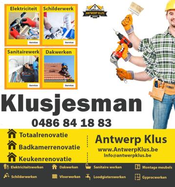 Klusjesman professioneel en betaalbar 0486841883 beschikbaar voor biedingen