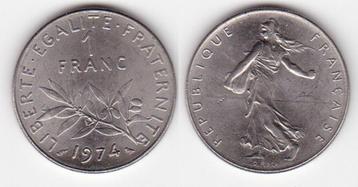 FRANCE 1 FRANC SEMEUSE ANNEE 1974 -Qualité- beschikbaar voor biedingen