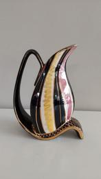 Kleurrijk vintage vaasje - H. Bequet - Quaregnon - model 549, Ophalen of Verzenden