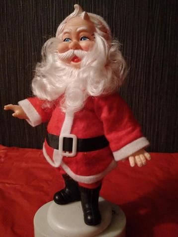 Vintage muziekdoos kerstman  beschikbaar voor biedingen