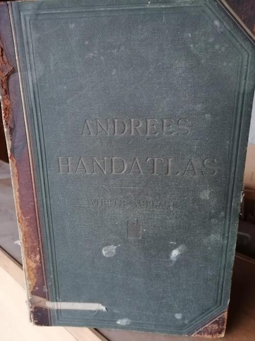 Handatlas Andrees Allgemeiner, Antiek en Kunst, Antiek | Boeken en Manuscripten, Ophalen