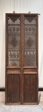 Aziatische houten deur, Doe-het-zelf en Bouw, Hout en Planken, Ophalen, Gebruikt, 300 cm of meer, Overige typen