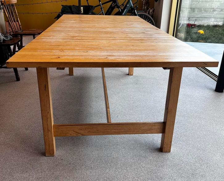 Grote Ikea tafel, Huis en Inrichting, Tafels | Eettafels, Gebruikt, 100 tot 150 cm, 200 cm of meer, Vijf personen of meer, Rechthoekig